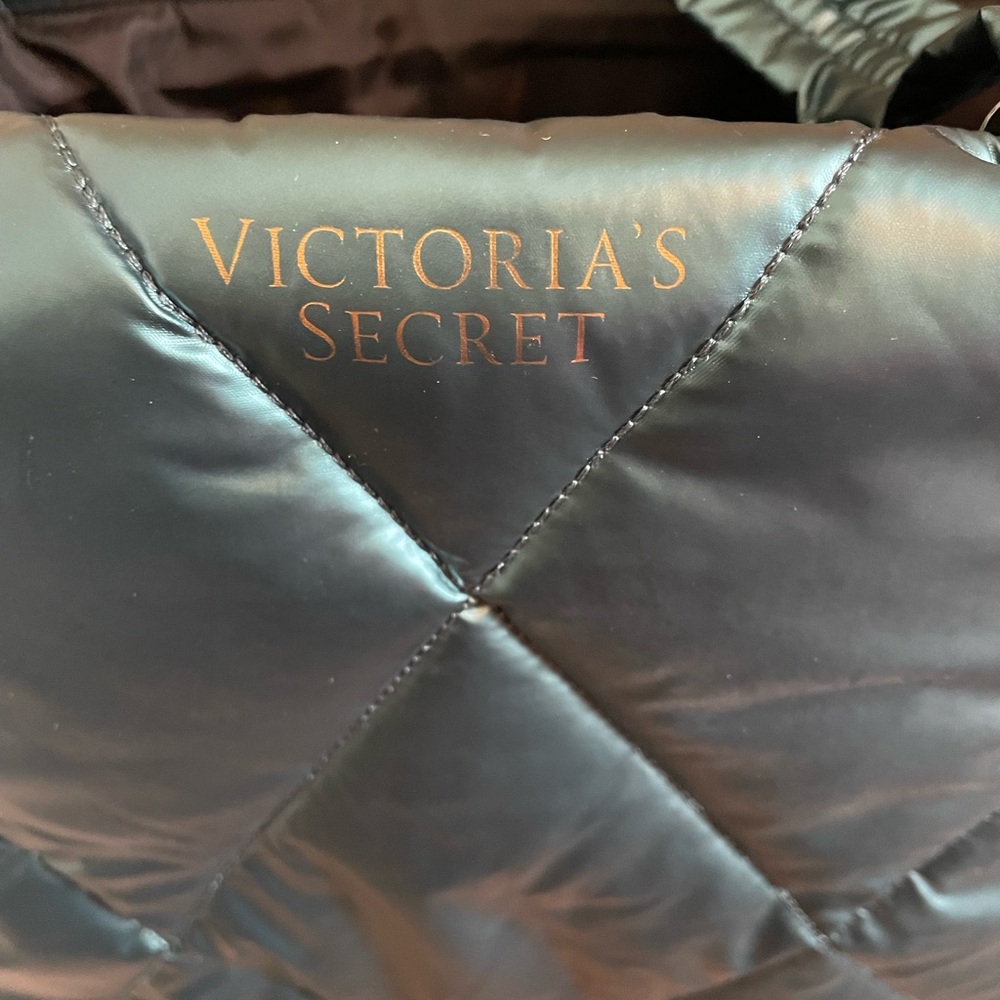 Victoria Secret Quilted Metallic Tote Bag - Picture 2 of 4